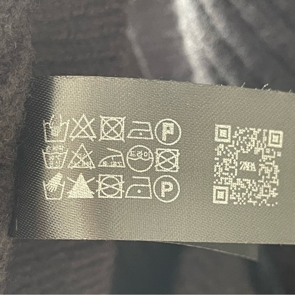 Zara 100% Wool Oversized Poncho Steven Meisel Black Size M-L - Picture 13 of 13